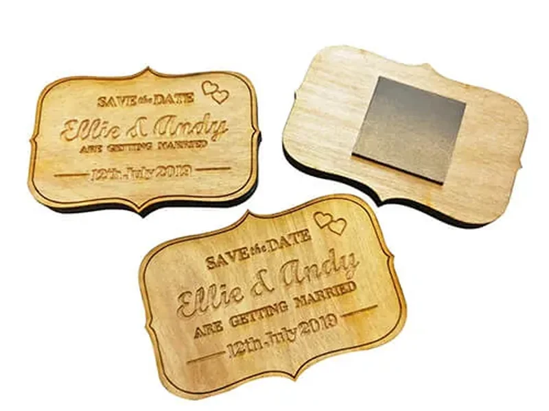 Деревянные магниты на холодильник на заказ